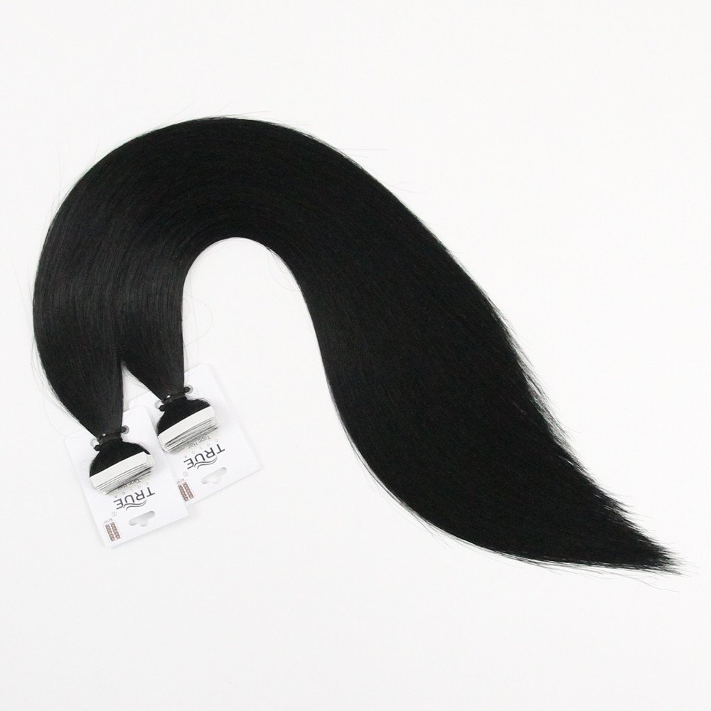 Premium Tape In Human Hair Extensions 1# - Image 3