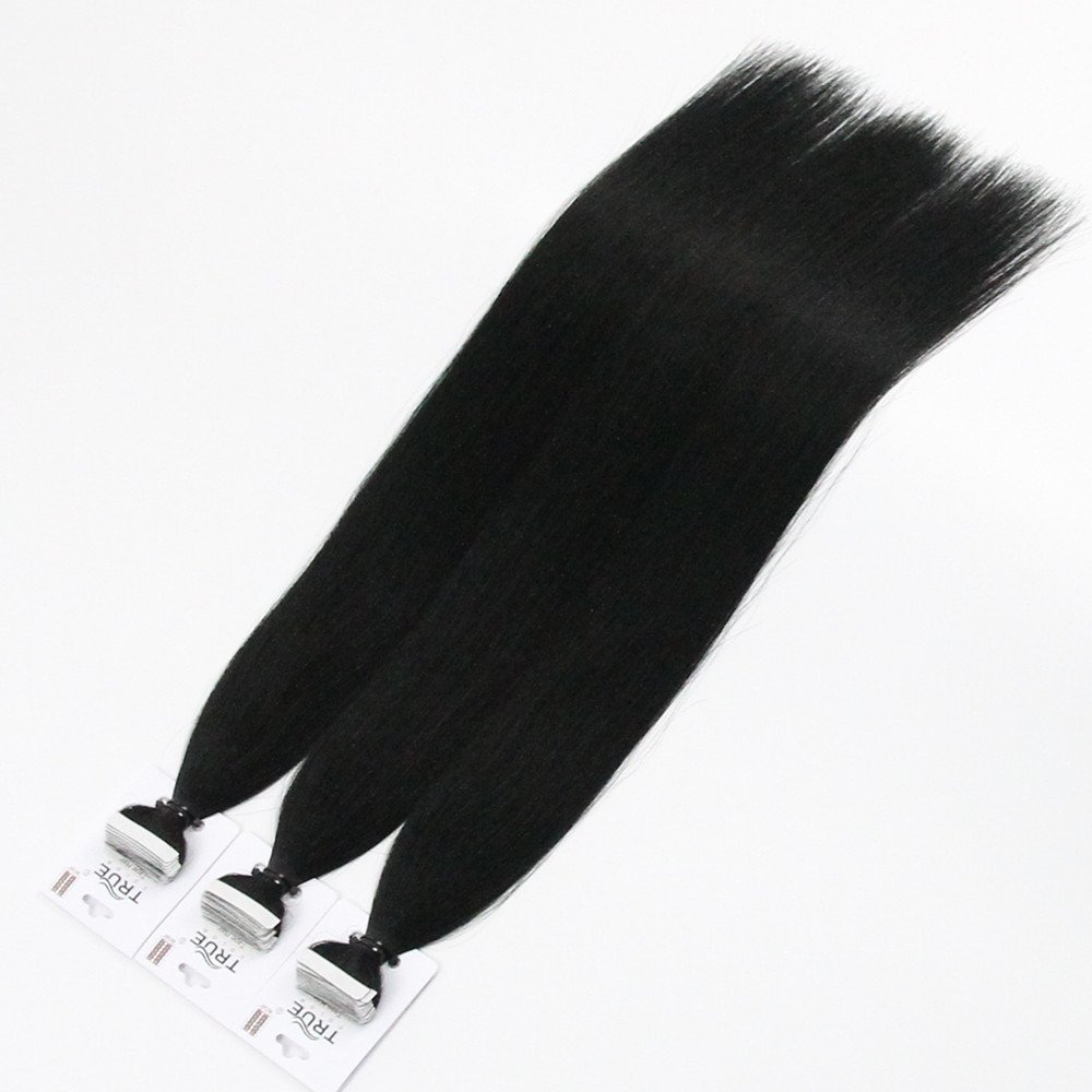 Premium Tape In Human Hair Extensions 1# - Image 2