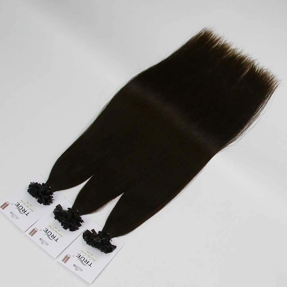 Remy Flat Tip Hair Extensions 4# - Image 3