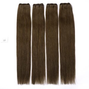 Long Straight Weft Human Hair Extensions color:10#