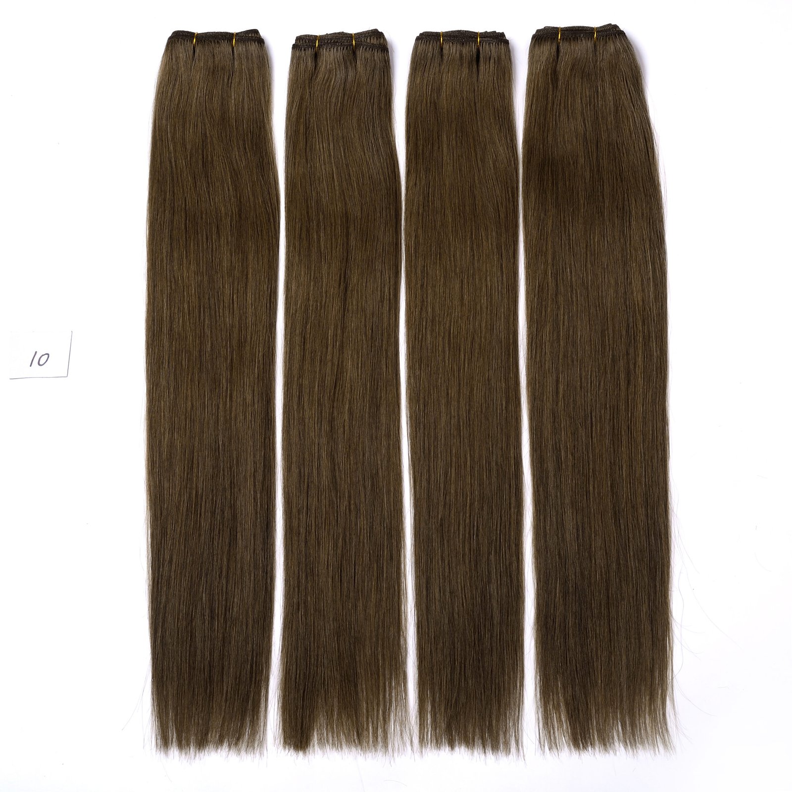 Long Straight Weft Human Hair Extensions color:10#