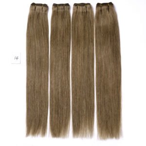 Chinese Weft Human Hair Extensions color:14#