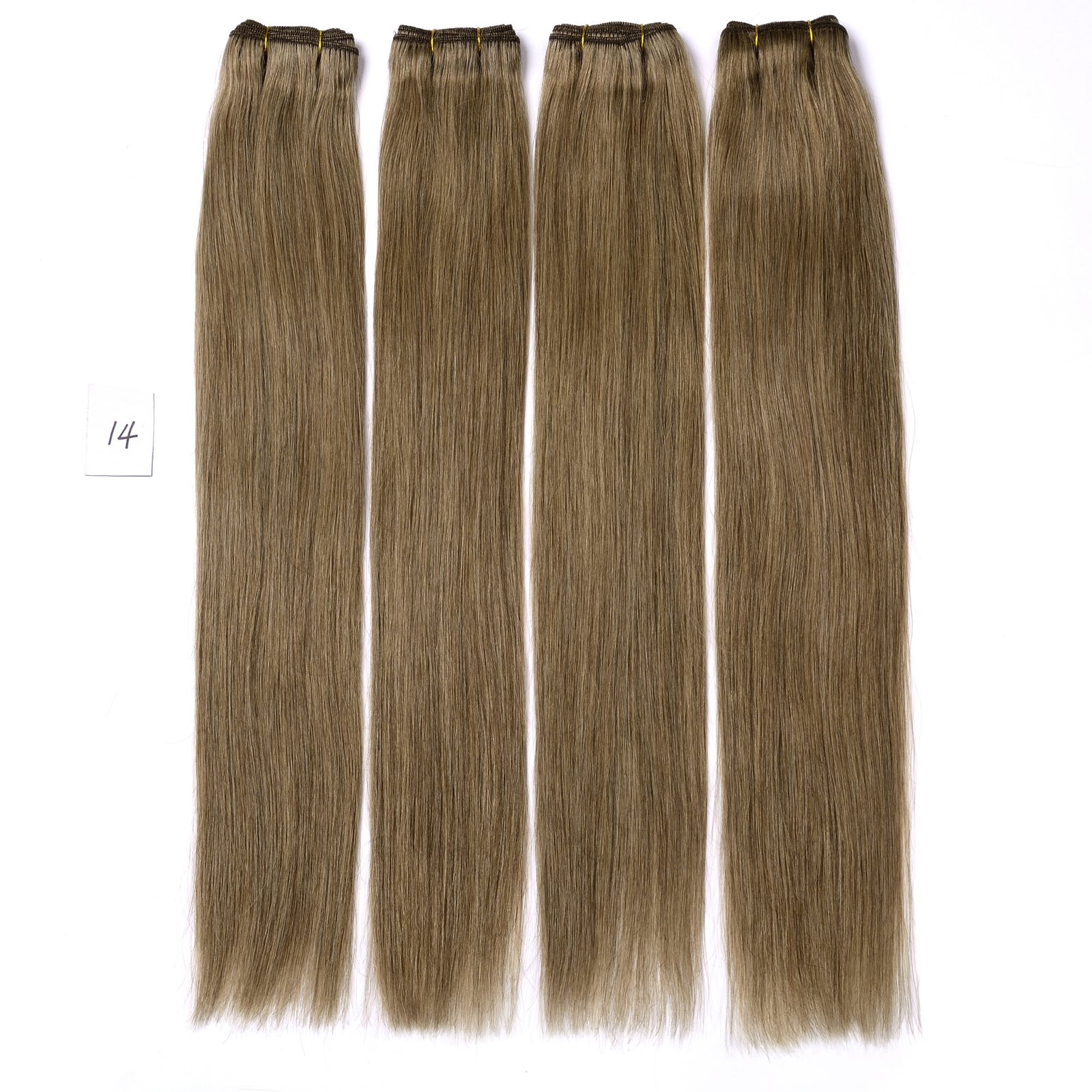 Chinese Weft Human Hair Extensions color:14#