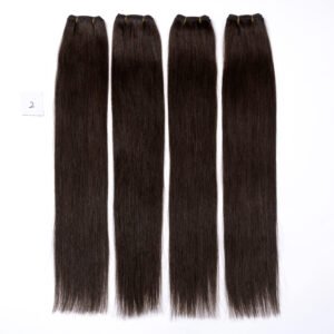 Natural Weft Hair Extensions color:2#
