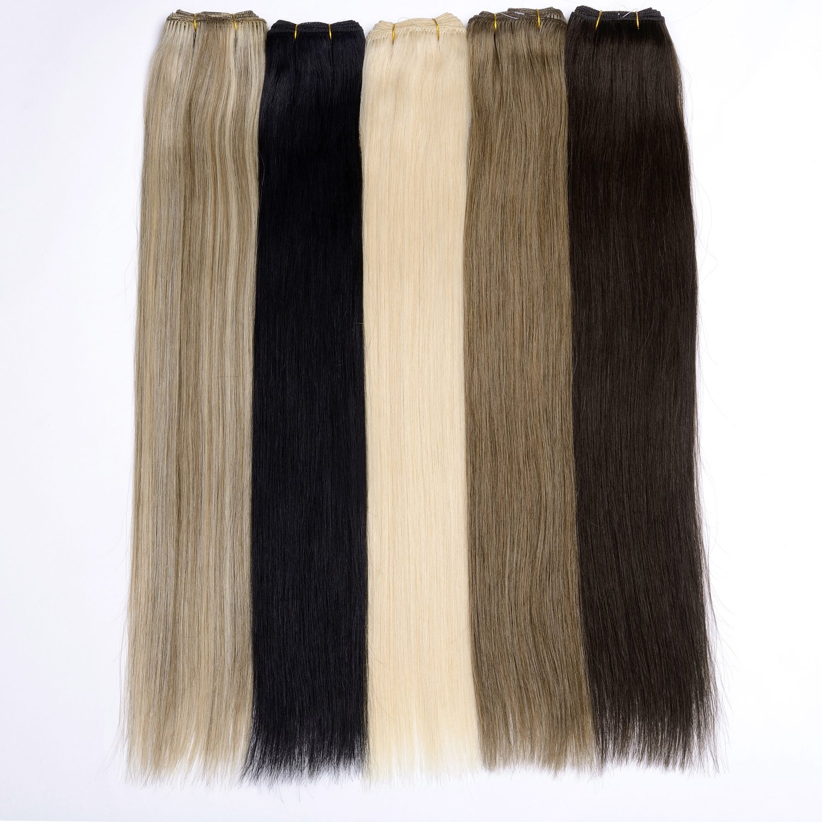 Seamless Weft Hair Extensions color:4# - Image 2